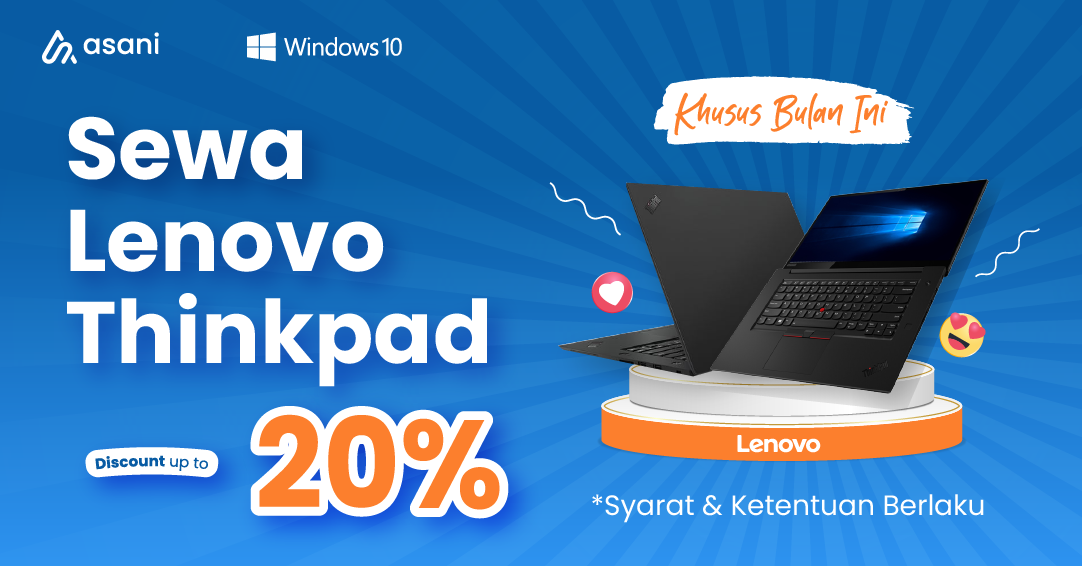 Promo Sewa Laptop Lenovo ThinkPad